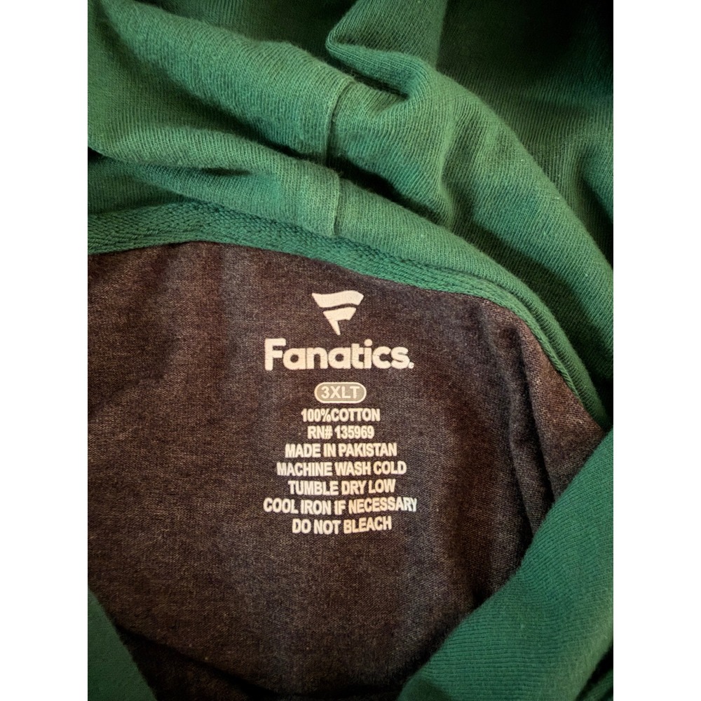 Fanatics New York Jets Hoodie Mens 3XLT Grey Green Good NFL Football Pullover - Picture 6 of 8